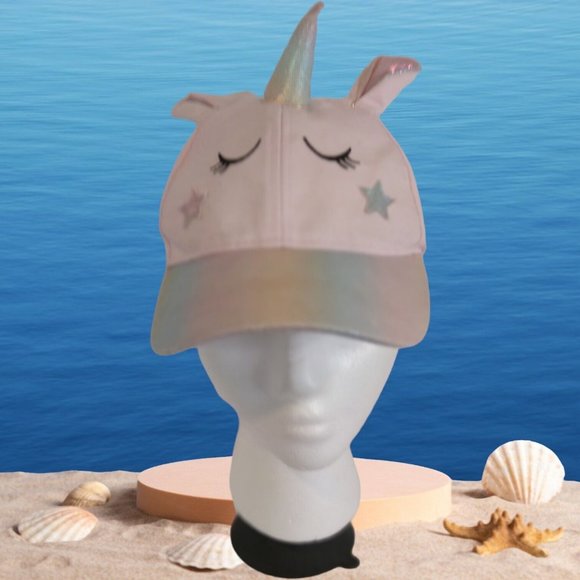 Pink Unicorn Embroidered Girls Toddlers Hook & Loop Adjustable Cap Hat - Picture 11 of 16
